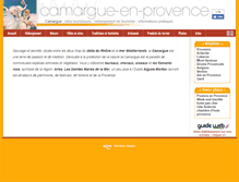 Tablet Screenshot of camargue-en-provence.com